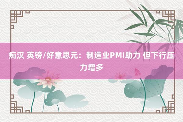 痴汉 英镑/好意思元：制造业PMI助力 但下行压力增多