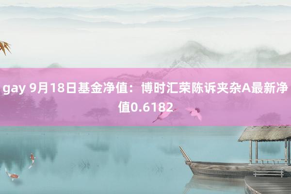 gay 9月18日基金净值：博时汇荣陈诉夹杂A最新净值0.6182