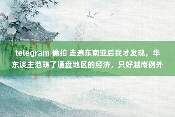 telegram 偷拍 走遍东南亚后我才发现，华东谈主范畴了通盘地区的经济，只好越南例外