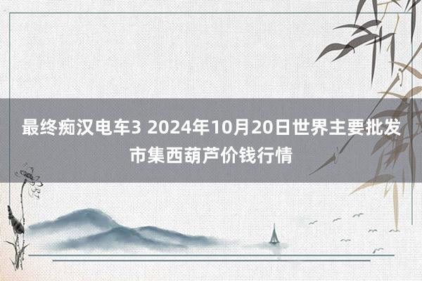 最终痴汉电车3 2024年10月20日世界主要批发市集西葫芦价钱行情