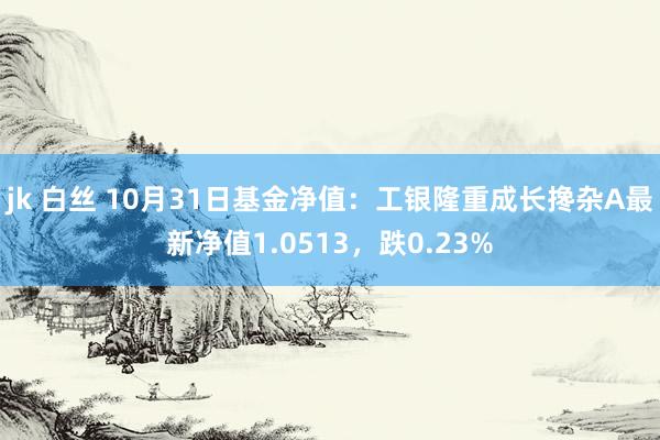 jk 白丝 10月31日基金净值：工银隆重成长搀杂A最新净值1.0513，跌0.23%