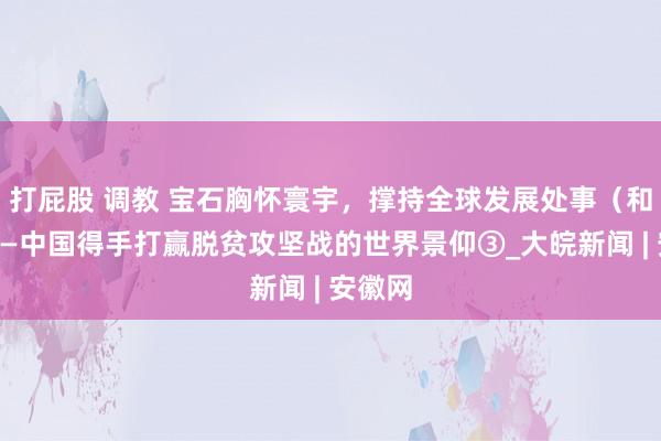 打屁股 调教 宝石胸怀寰宇，撑持全球发展处事（和音）——中国得手打赢脱贫攻坚战的世界景仰③_大皖新闻 | 安徽网