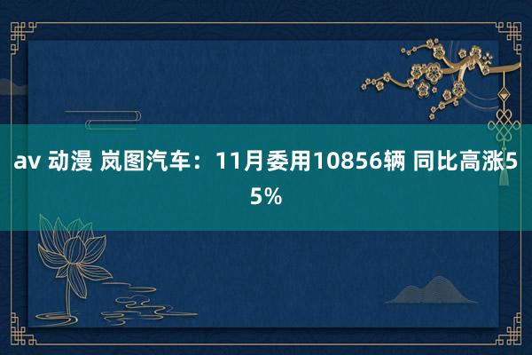 av 动漫 岚图汽车：11月委用10856辆 同比高涨55%