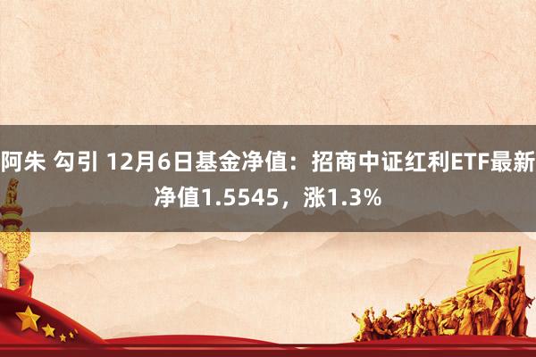 阿朱 勾引 12月6日基金净值：招商中证红利ETF最新净值1.5545，涨1.3%