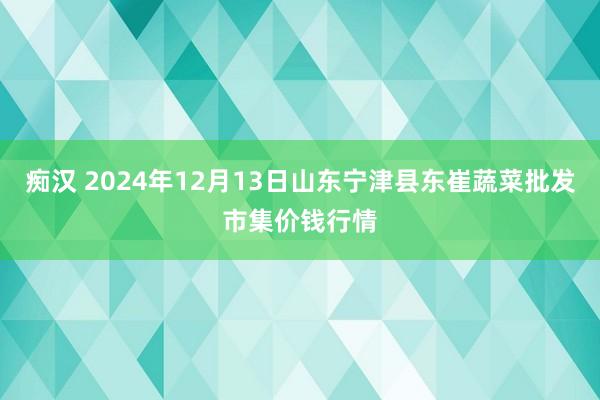 痴汉 2024年12月13日山东宁津县东崔蔬菜批发市集价钱行情