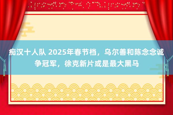 痴汉十人队 2025年春节档，乌尔善和陈念念诚争冠军，徐克新片或是最大黑马