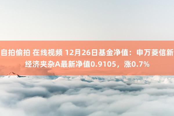 自拍偷拍 在线视频 12月26日基金净值：申万菱信新经济夹杂A最新净值0.9105，涨0.7%