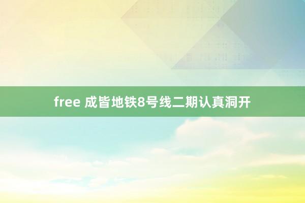 free 成皆地铁8号线二期认真洞开